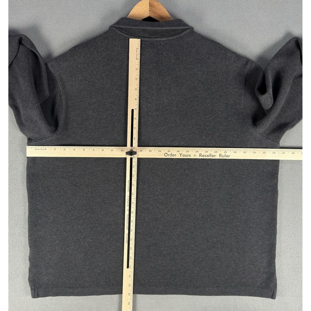 Polo Ralph Lauren Quarter Zip Sweater Mens 2XL Grey Old Money Prep Office Knit - Picture 5 of 7